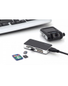 digitus Czytnik kart 5-portowy USB 3.0 SuperSpeed, All-in-one, Czarno-srebrny - nr 8