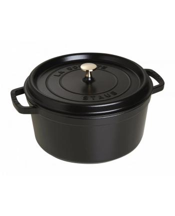 staub Garnek żeliwny okrągły 6.7l La Cocotte, czarny