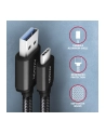 axagon Kabel BUCM3-AM15AB USB-C  USB-A, 1.5m, USB 3.2 Gen 1 3A, ALU, oplot, czarny - nr 11