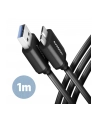 axagon BUMM3-AM10AB Kabel Micro-B USB  USB-A 3.2 Gen 1, 1m, 3A, ALU, PVC Czarny - nr 20