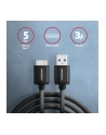 axagon BUMM3-AM10AB Kabel Micro-B USB  USB-A 3.2 Gen 1, 1m, 3A, ALU, PVC Czarny - nr 31