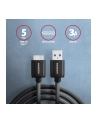 axagon BUMM3-AM10AB Kabel Micro-B USB  USB-A 3.2 Gen 1, 1m, 3A, ALU, PVC Czarny - nr 8