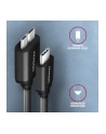 axagon BUMM3-CM10AB Kabel Micro-B USB,  USB-C 3.2 Gen 1, 1m, 3A, ALU, PVC Czarny - nr 11