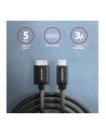 axagon BUMM3-CM10AB Kabel Micro-B USB,  USB-C 3.2 Gen 1, 1m, 3A, ALU, PVC Czarny - nr 21