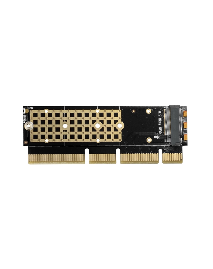 axagon PCEM2-1U Adapter wewnętrzny PCIe x16/x8/x4, M.2 NVMe M-key slot, 1U główny
