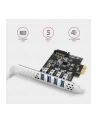 axagon Kontroler PC(wersja europejska)-43RS PCIe 4x port USB 3.2 GEN 1, UASP VIA, 15-pin SATA zasilacz - nr 11