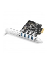 axagon Kontroler PC(wersja europejska)-43RS PCIe 4x port USB 3.2 GEN 1, UASP VIA, 15-pin SATA zasilacz - nr 20