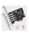 axagon Kontroler PC(wersja europejska)-43RS PCIe 4x port USB 3.2 GEN 1, UASP VIA, 15-pin SATA zasilacz - nr 25
