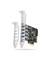 axagon Kontroler PC(wersja europejska)-43RS PCIe 4x port USB 3.2 GEN 1, UASP VIA, 15-pin SATA zasilacz - nr 28