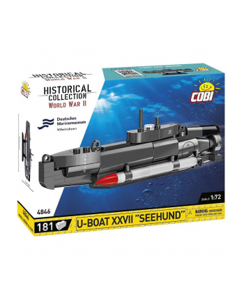 COBI 4846 Historical Collection WWII Okręt podwodny U-Boat XXVII Seehund 181 klocków
