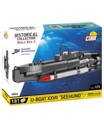 COBI 4846 Historical Collection WWII U-Boat XXVII Seehund 181 klocków