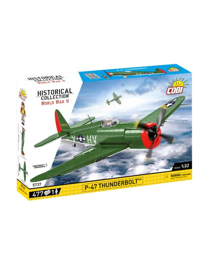 COBI-5736 Historical Collection WWII P-47 Thunderbolt 477 klocków główny