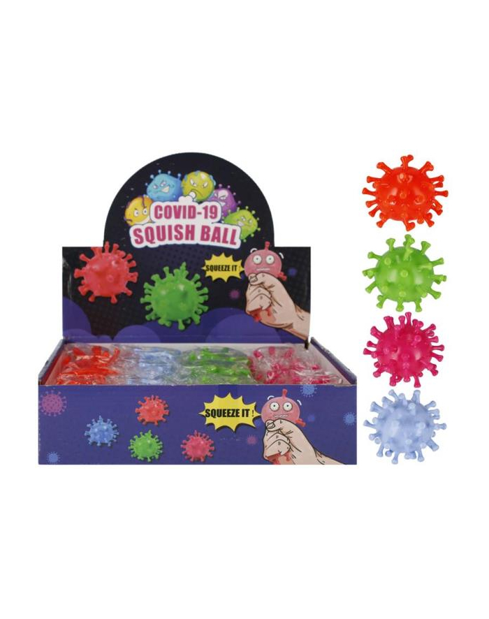 euro-trade Piłka Wyciskana Wirus 8cm 511015 Mega Creative mix cena za 1 szt główny