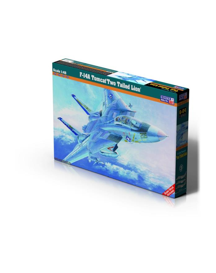 olymp aircraft Model samolotu do sklejania G-04 F-14A Tomcat Two Tailed Lion 1:48 główny