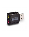 axagon ADA-17 Zewnętrzna karta dzwiękowa, USB 2.0 MINI, 96kHz/24-bit stereo, wejście USB-A - nr 1