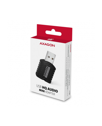 axagon ADA-17 Zewnętrzna karta dzwiękowa, USB 2.0 MINI, 96kHz/24-bit stereo, wejście USB-A