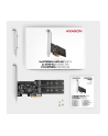 axagon PCES-SA4M2 Kontroler PCIe 2x wewnętrzny port SATA 6G + 2x wewnętrzny port M.2 B-key SATA, SP ' LP - nr 7