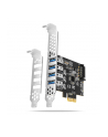 axagon Kontroler PC(wersja europejska)-43RS PCIe 4x port USB 3.2 GEN 1, UASP VIA, 15-pin SATA zasilacz - nr 20