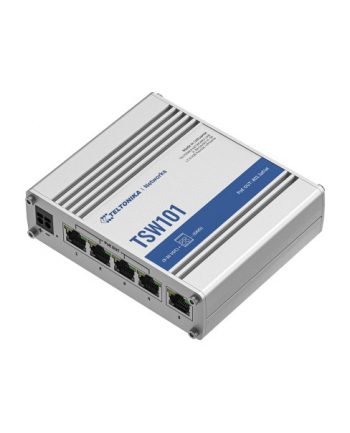 TELTONIKA TSW101 AUTOMOTIVE POE+ SWITCH for in-vehicle solutions 4xPoE+ ports with 802.3af and 802.3at support