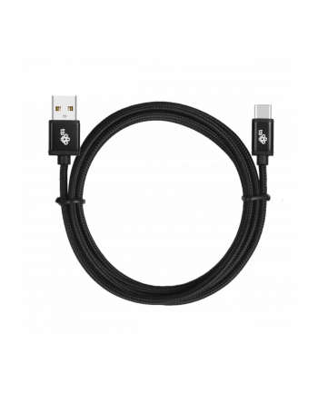 tb Kabel USB-USB C 1.5m czarny sznurek premium