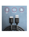 axagon BUMM3-AM10AB Kabel Micro-B USB  USB-A 3.2 Gen 1, 1m, 3A, ALU, PVC Czarny - nr 13