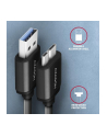 axagon BUMM3-AM10AB Kabel Micro-B USB  USB-A 3.2 Gen 1, 1m, 3A, ALU, PVC Czarny - nr 28