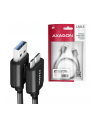 axagon BUMM3-AM10AB Kabel Micro-B USB  USB-A 3.2 Gen 1, 1m, 3A, ALU, PVC Czarny - nr 2