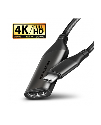 axagon Adapter RVC-HI2M  USB-C -> HDMI 2.0 4K/60Hz Aluminum, 25cm kabel