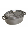 staub Garnek żeliwny owalny 4.2l La Cocotte, grafitowy - nr 1