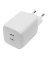 digitus Ładowarka sieciowa, zasilacz GaN 2x USB-C PD 3.0 max. 65W, biała - nr 23