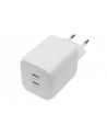 digitus Ładowarka sieciowa, zasilacz GaN 2x USB-C PD 3.0 max. 65W, biała - nr 29