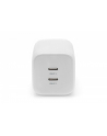 digitus Ładowarka sieciowa, zasilacz GaN 2x USB-C PD 3.0 max. 65W, biała - nr 3