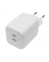 digitus Ładowarka sieciowa, zasilacz GaN 2x USB-C PD 3.0 max. 65W, biała - nr 8