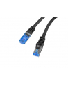 LANBERG Patchcord Kat.6A S/FTP LSZH CCA 0.25m czarny - nr 6