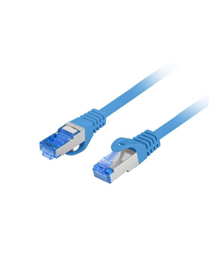 LANBERG Patchcord Kat.6A S/FTP LSZH CCA 0.25m niebieski główny