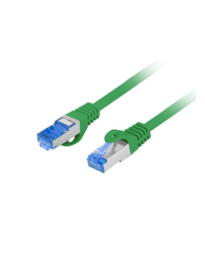 LANBERG Patchcord Kat.6A S/FTP LSZH CCA 0.25m zielony główny