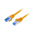 LANBERG Patchcord Kat.6A S/FTP LSZH CCA 0.25m pomarańczowy - nr 1