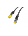 LANBERG Patchcord Kat.6A S/FTP LSZH CU 0.25m czarny - nr 6