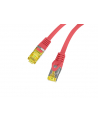 LANBERG Patchcord Kat.6A S/FTP LSZH CU 0.25m czerwony - nr 6