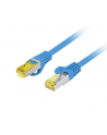 LANBERG Patchcord Kat.6A S/FTP LSZH CU 1m niebieski - nr 1