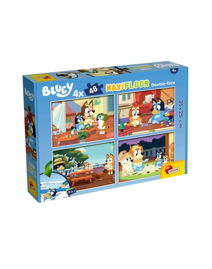 lisciani giochi Puzzle podłogowe dwustronne Maxi 4x48el Bluey 100354 LISCIANI główny
