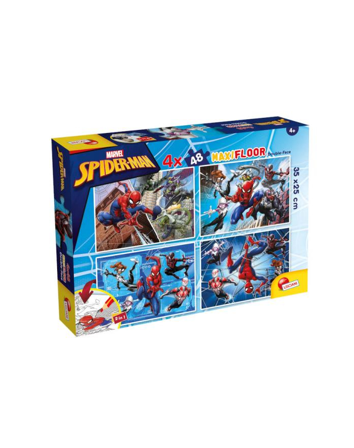 lisciani giochi Puzzle podłogowe dwustronne Maxi Floor 4x48el Marvel Spiderman 100385 LISCIAN główny