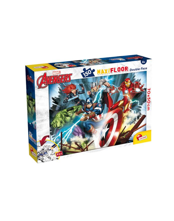 lisciani giochi Puzzle podłogowe dwustronne Maxi Floor 150el Marvel Avengers 100392 LISCIAN główny
