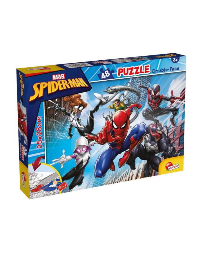 lisciani giochi Puzzle podłogowe dwustronne M-Plus 48el Marvel Spiderman 99627 LISCIAN główny