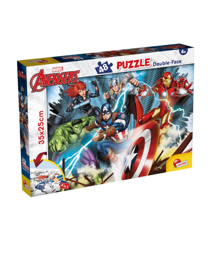 lisciani giochi Puzzle podłogowe dwustronne M-Plus 48el Marvel Avengers 99641 LISCIAN główny