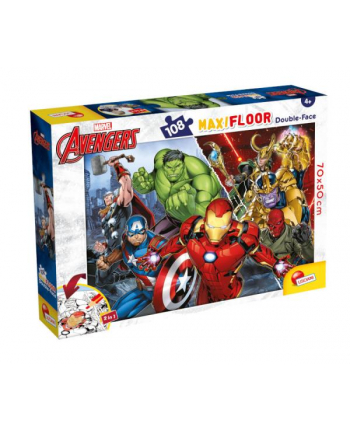 lisciani giochi Puzzle podłogowe dwustronne Maxi Floor 108el Marvel Avengers 99771 LISCIAN
