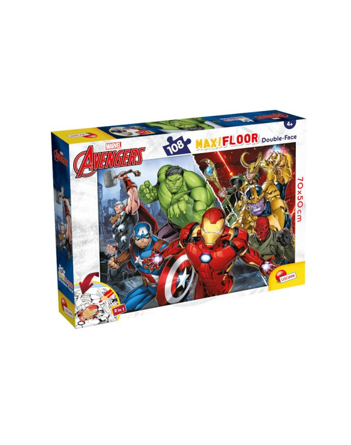 lisciani giochi Puzzle podłogowe dwustronne Maxi Floor 108el Marvel Avengers 99771 LISCIAN główny