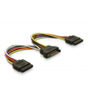 delock Kabel SATA zasilający(M)->2xSATA(F) 15cm - nr 1