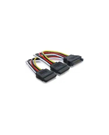 delock Kabel SATA zasilający(M)->2xSATA(F) 15cm nr 2