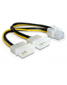 delock Kabel rozdzielacz zasilania 2xHDD/1xPCI Express 6Pin - nr 1